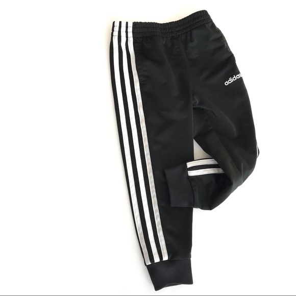 boys black adidas joggers